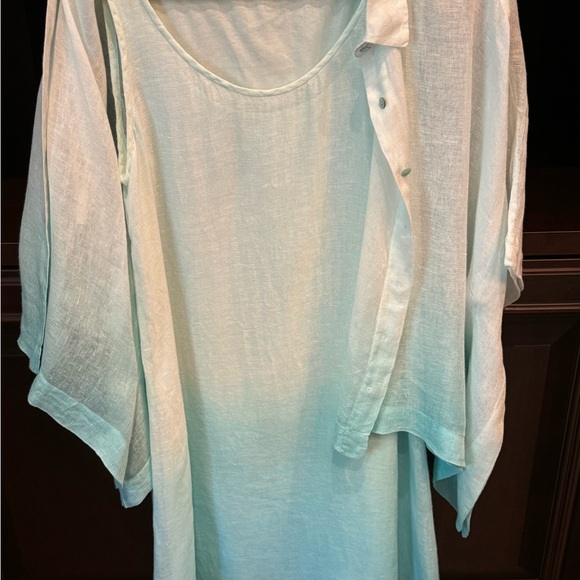 Two piece linen dress - Picture 3 of 5